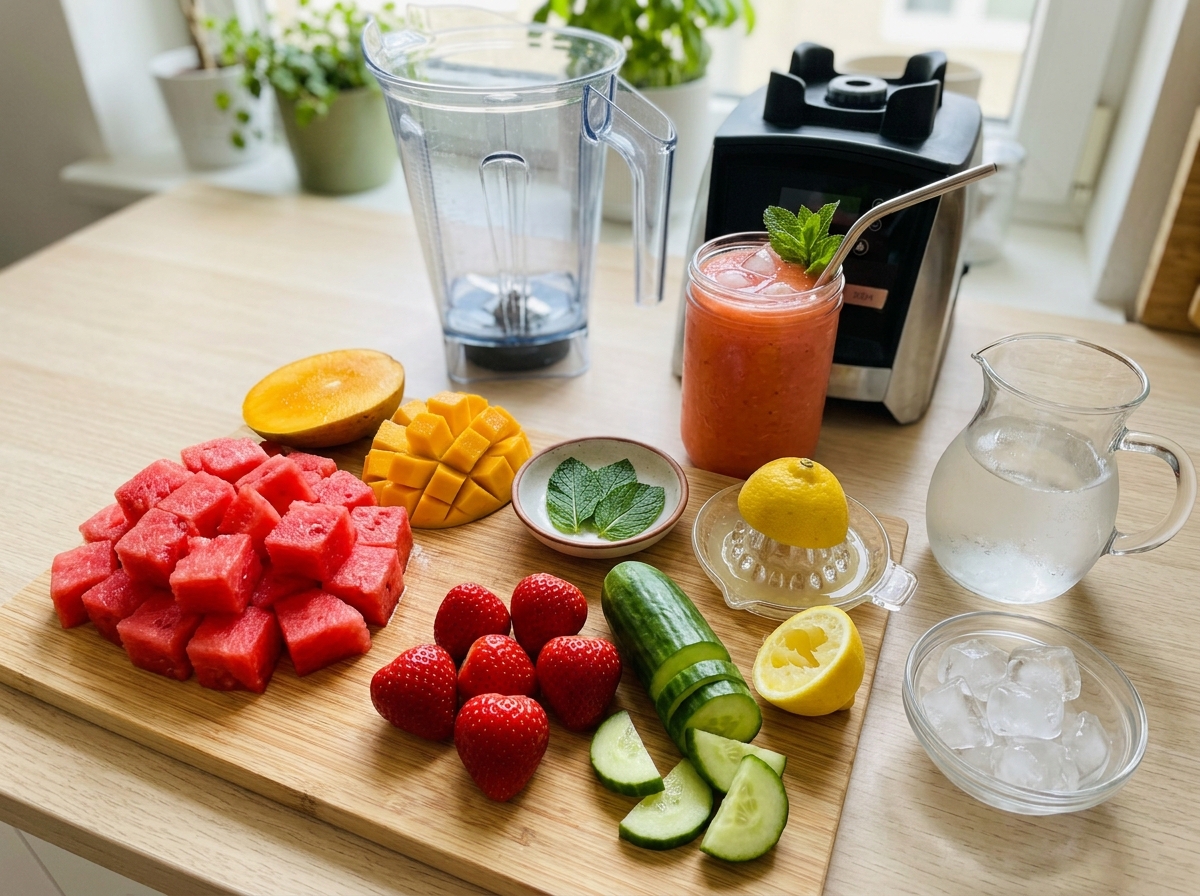 Suco detox verão: receitas refrescantes com manga, melancia e morango para hidratar, desinchar e renovar a energia