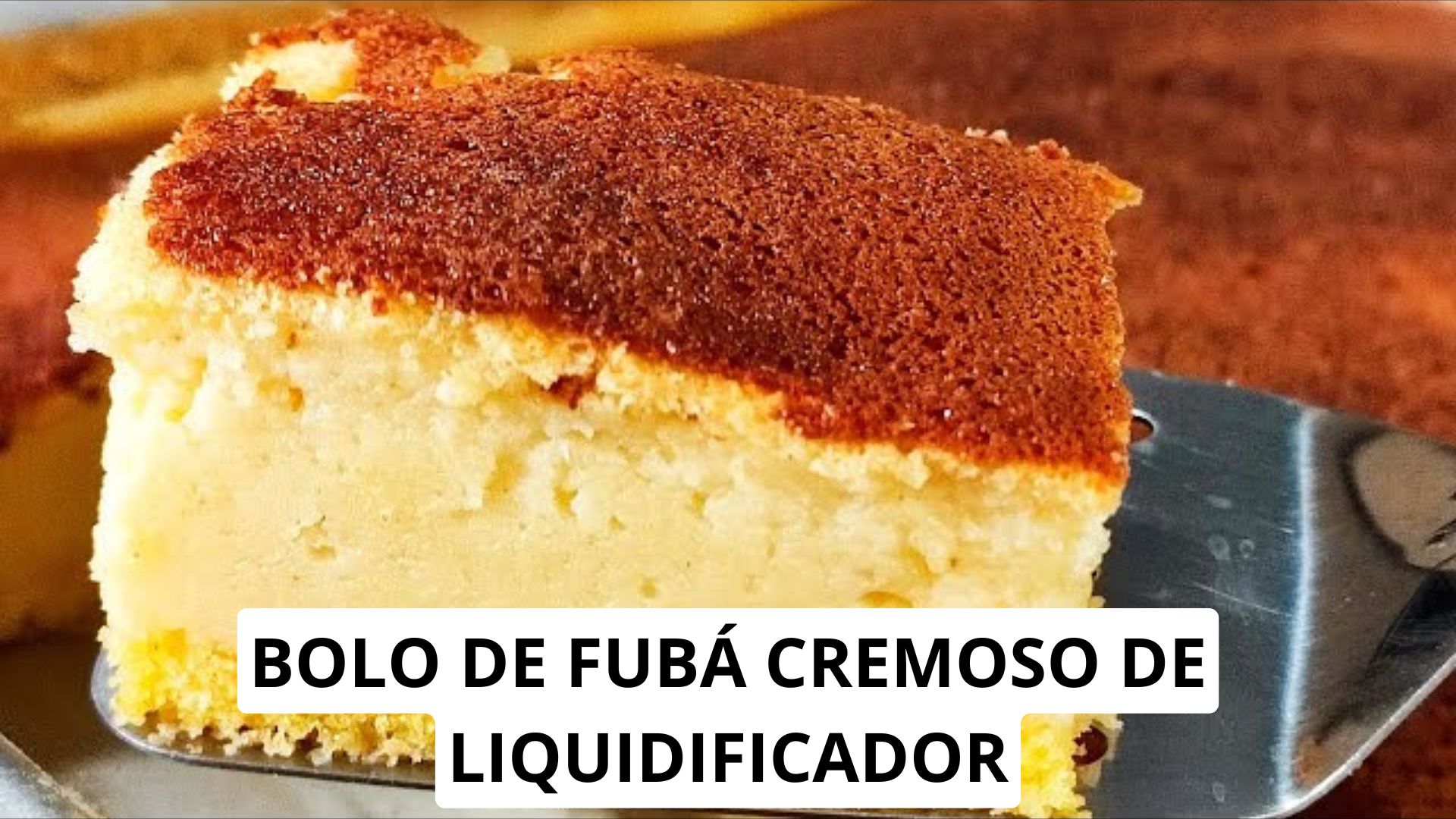 Bolo de Fubá Cremoso de Liquidificador