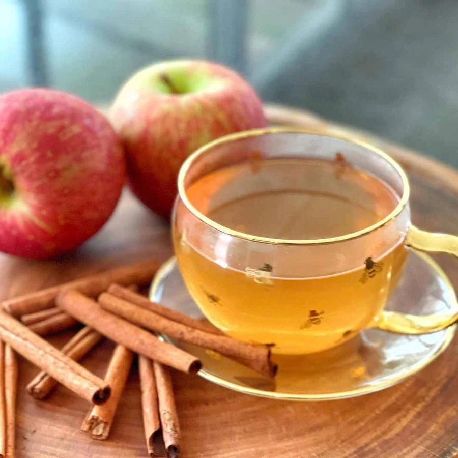 Chá de Canela com Maçã