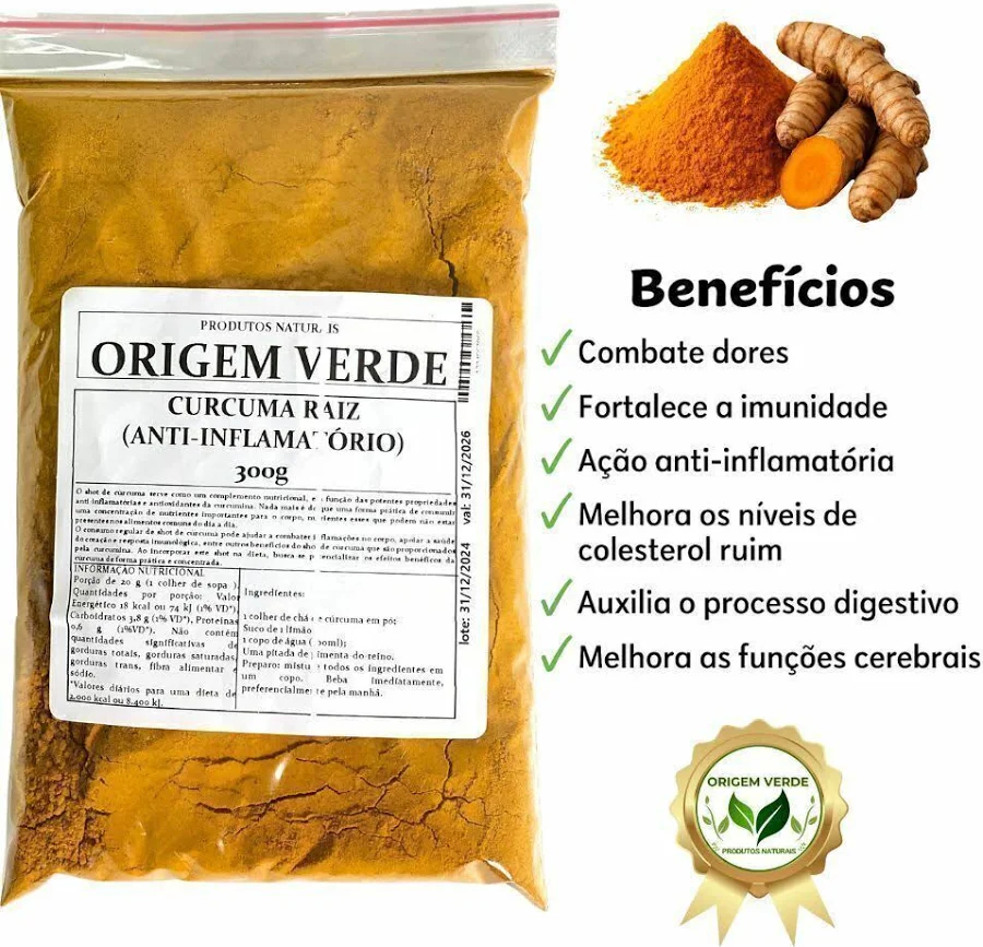 cúrcuma em pó