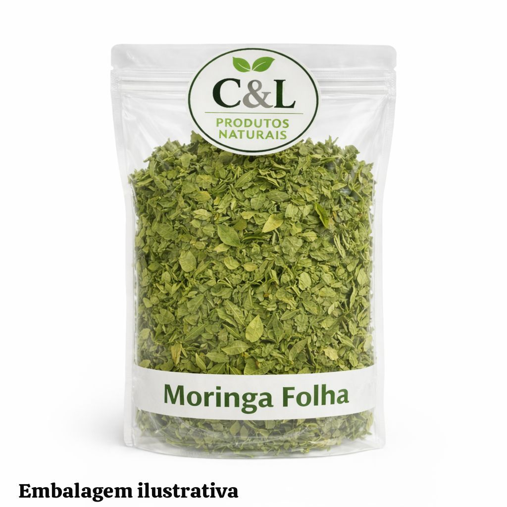 folhas secas de moringa